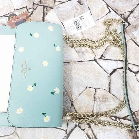 #bagsavenue fast ship purse Remi Daisy Embroidered Chain Crossbody kate spade - Picture 7 of 11